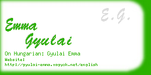 emma gyulai business card